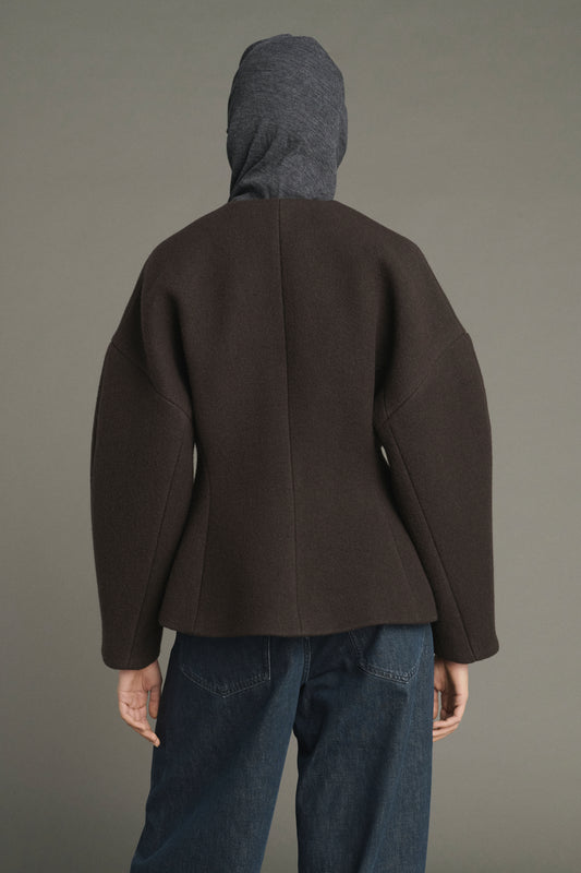 France Jacket - Ebony Green - Cotton - Women