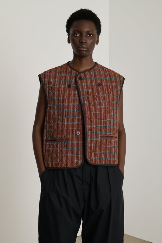 Anemone Jacket - Brown/Black - Cotton - Women