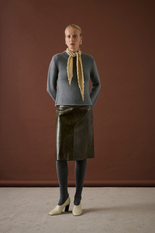 Foulard Februar - Écru - Soie - Femme