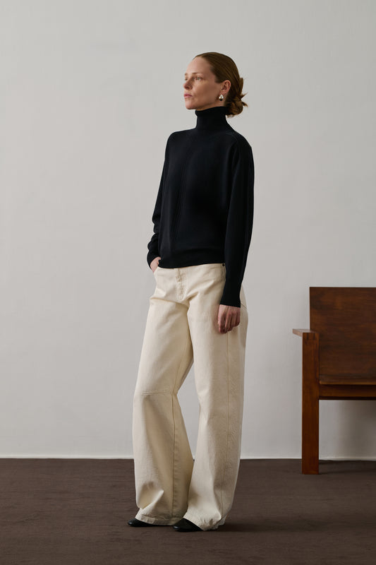 Pull Nord - Noir - Laine - Femme