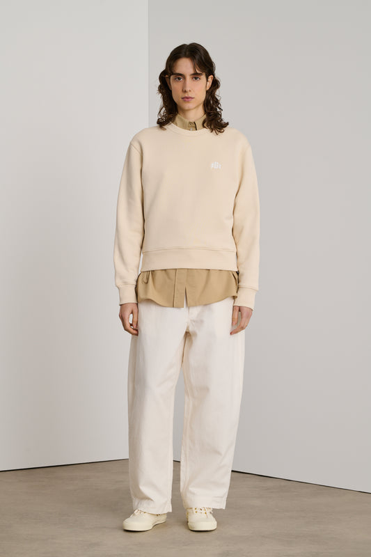 Donatien Sweatshirt - Cream - Cotton - Women