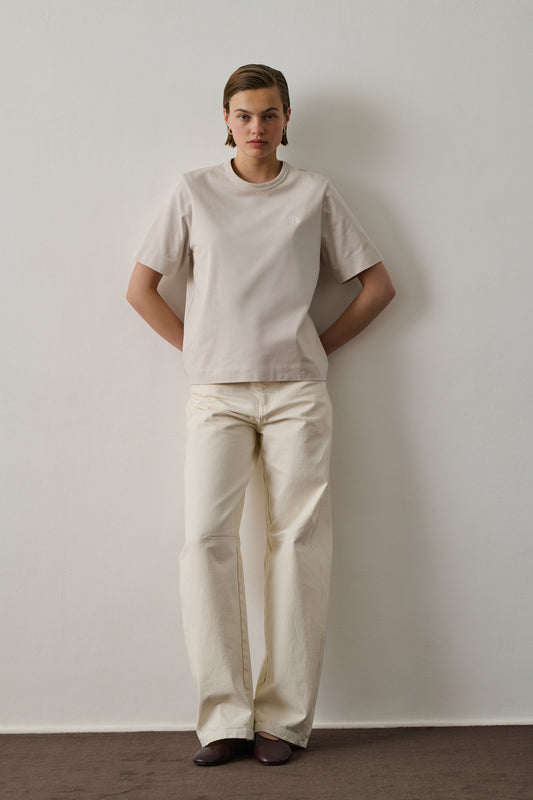 Tee-Shirt Eileen - Craie - Coton - Femme