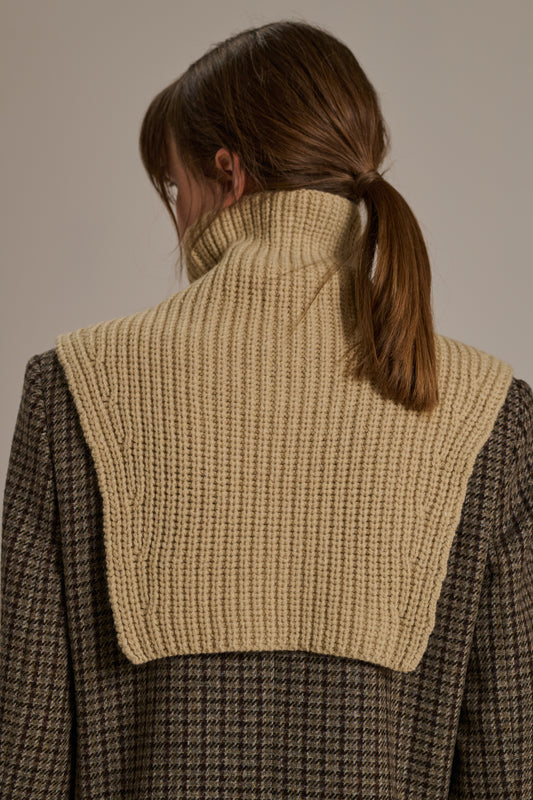 Wool Collar - Beige - Wool - Women