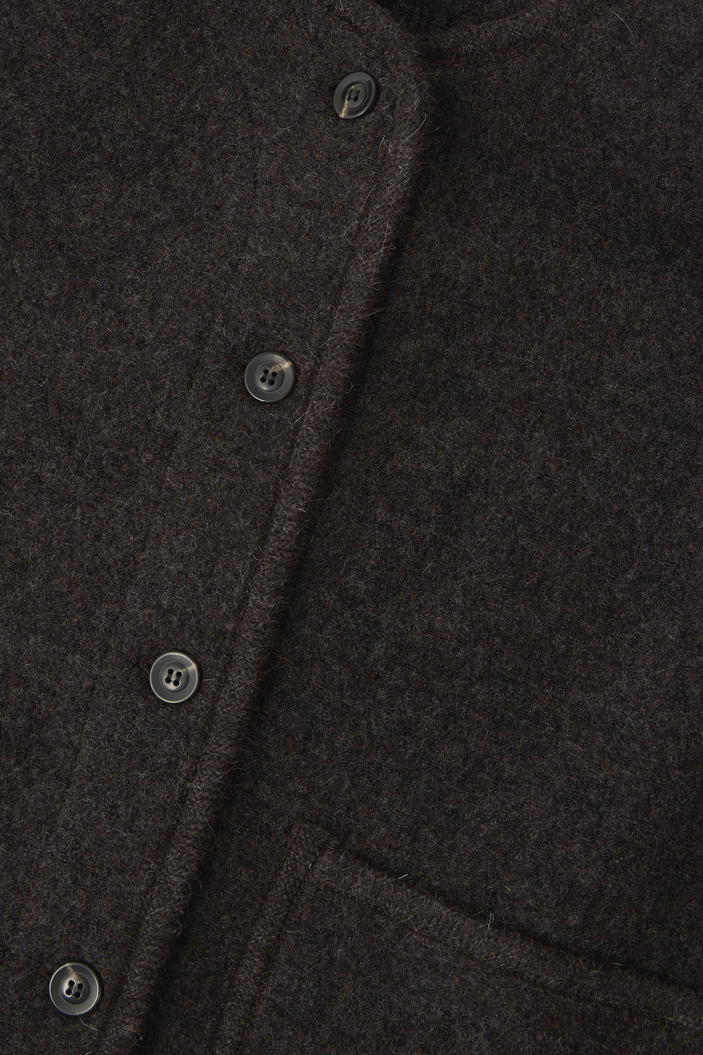 Blouson Chicago - Marron Chiné - Laine - Femme