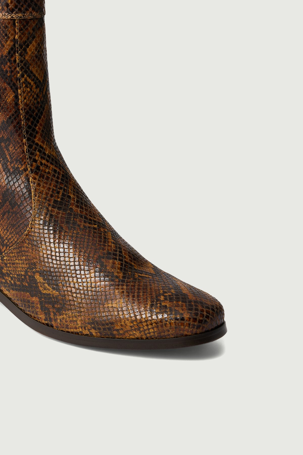 Écaille ankle boots - Python - Leather - Women