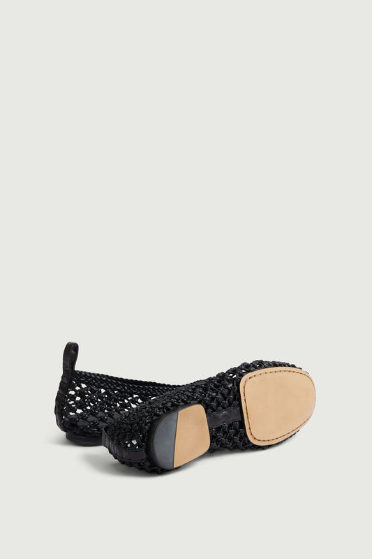 Ballerines Tosca - Noir - Cuir - Femme