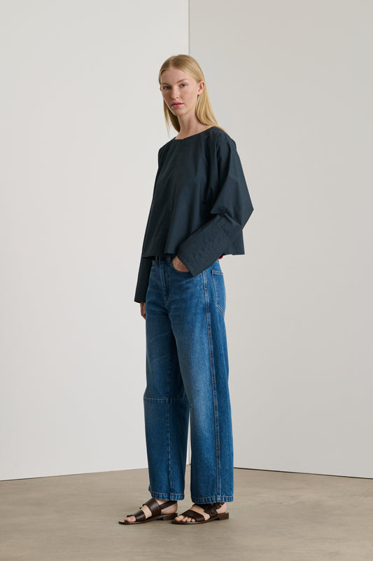 Blouse Armand - Bleu Nuit - Coton - Femme