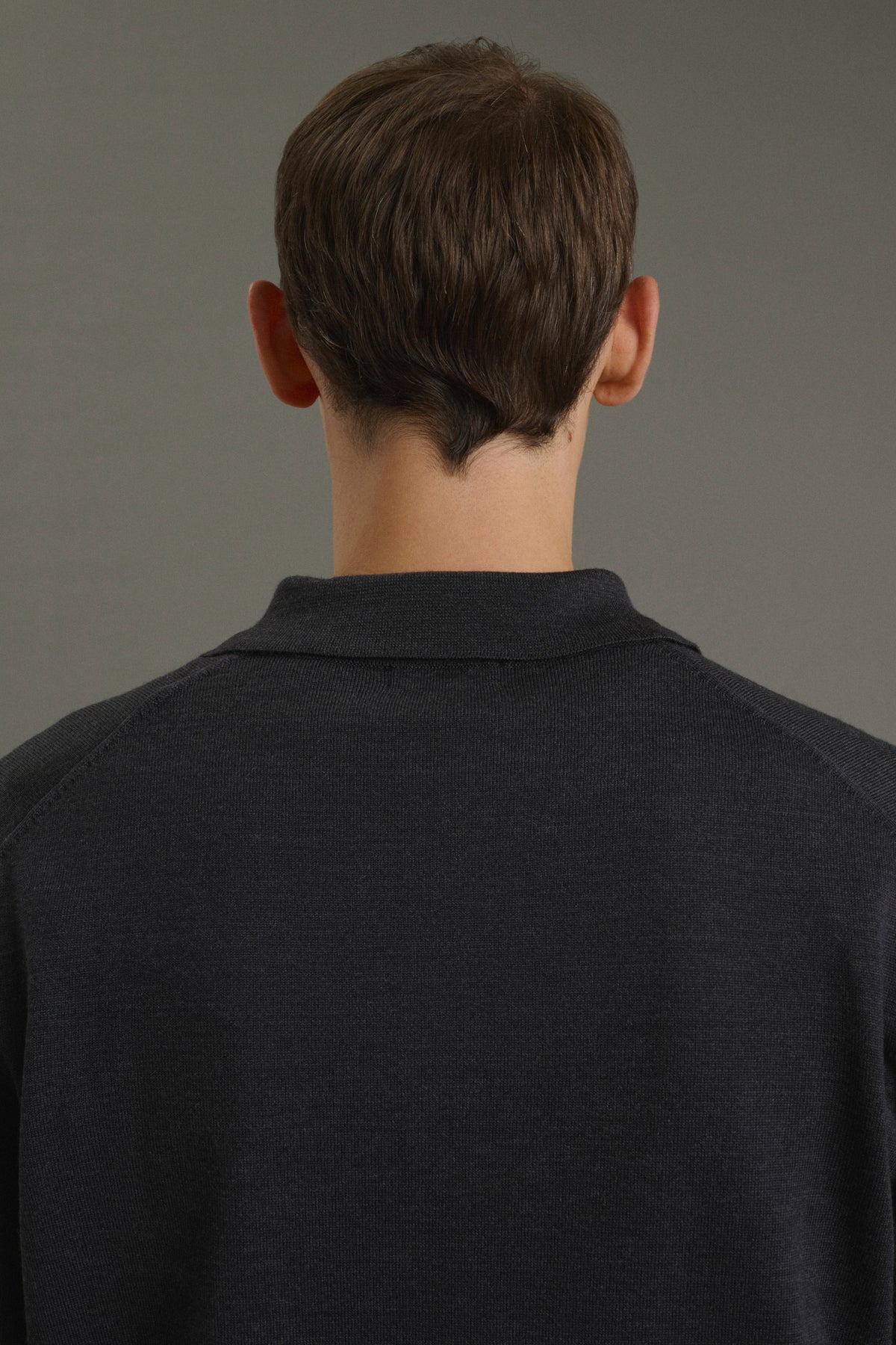 Etienne pullover - Charcoal Grey - Merino Wool - Men