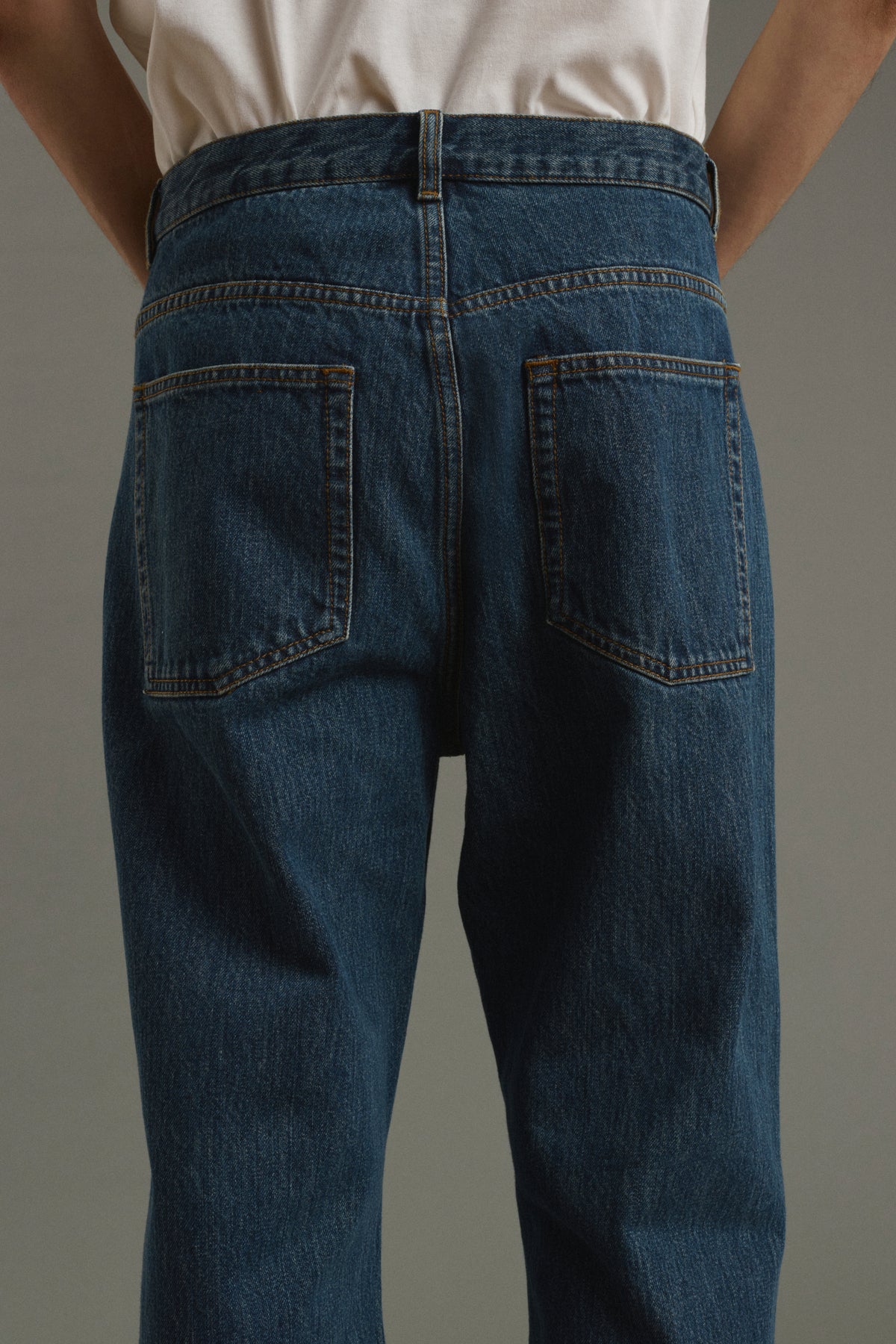 Jean Tom - Faded Blue Denim - Cotton - Men vue 6