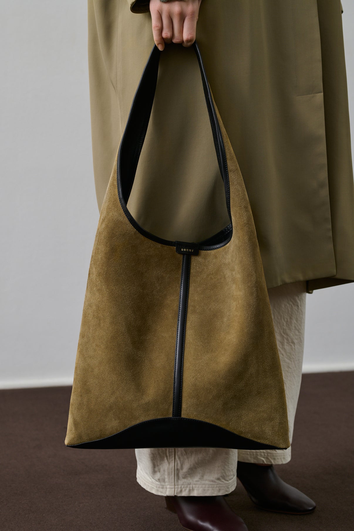 Cabas Delice - Bronze/Noir - Cuir - Femme vue 2