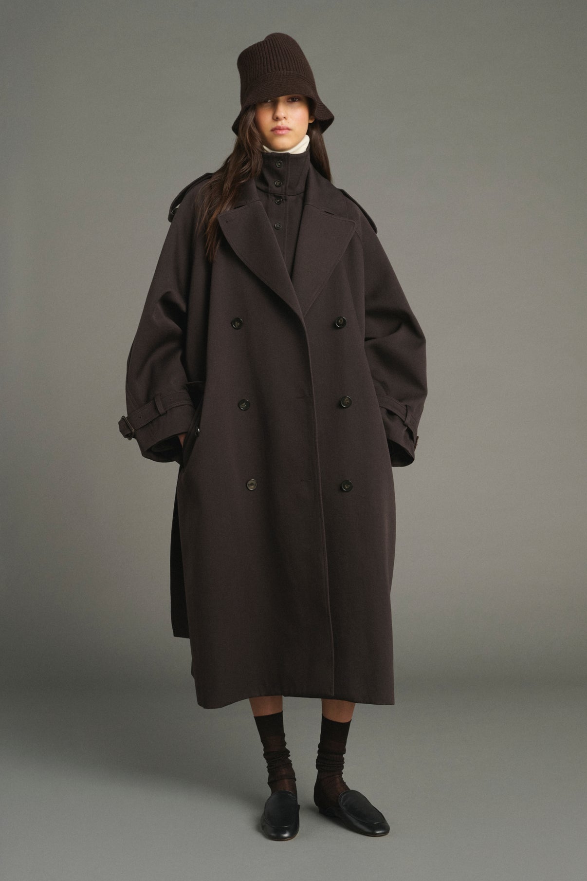 Hat Kendall - Brown Marl - Wool - Women vue 3