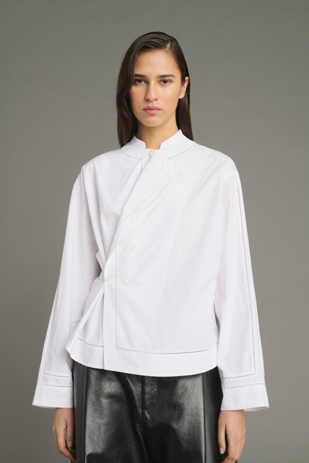 Blouse Lorraine - White - Cotton - Women vue 3