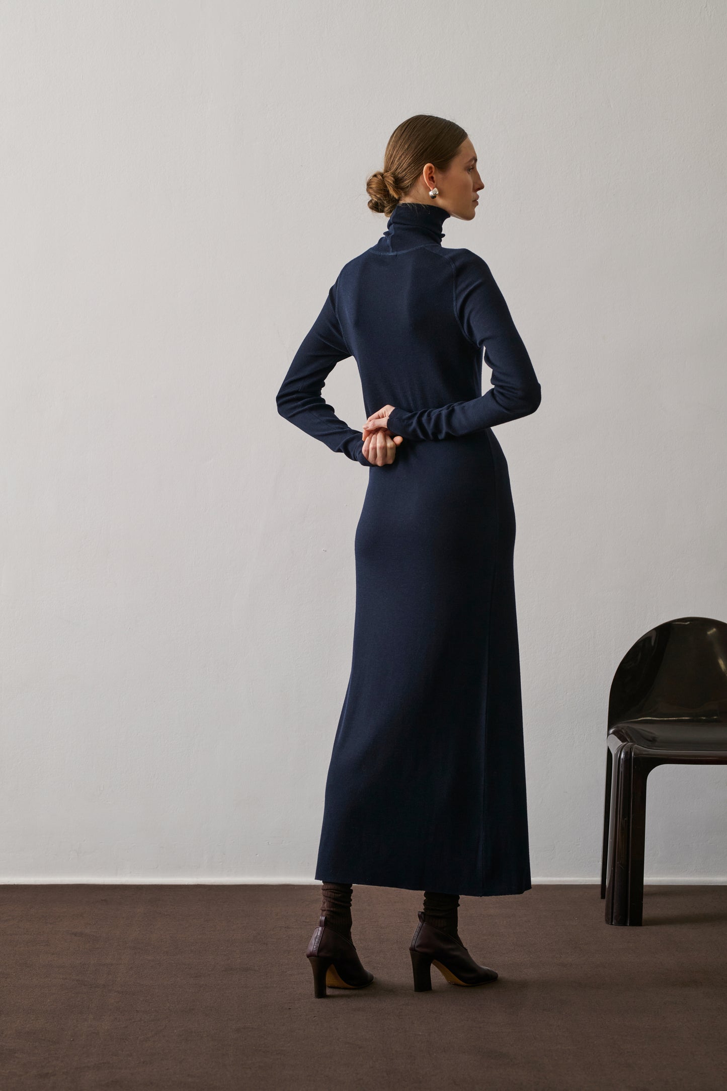 Robe Georgia - Deep Navy - Laine - Femme