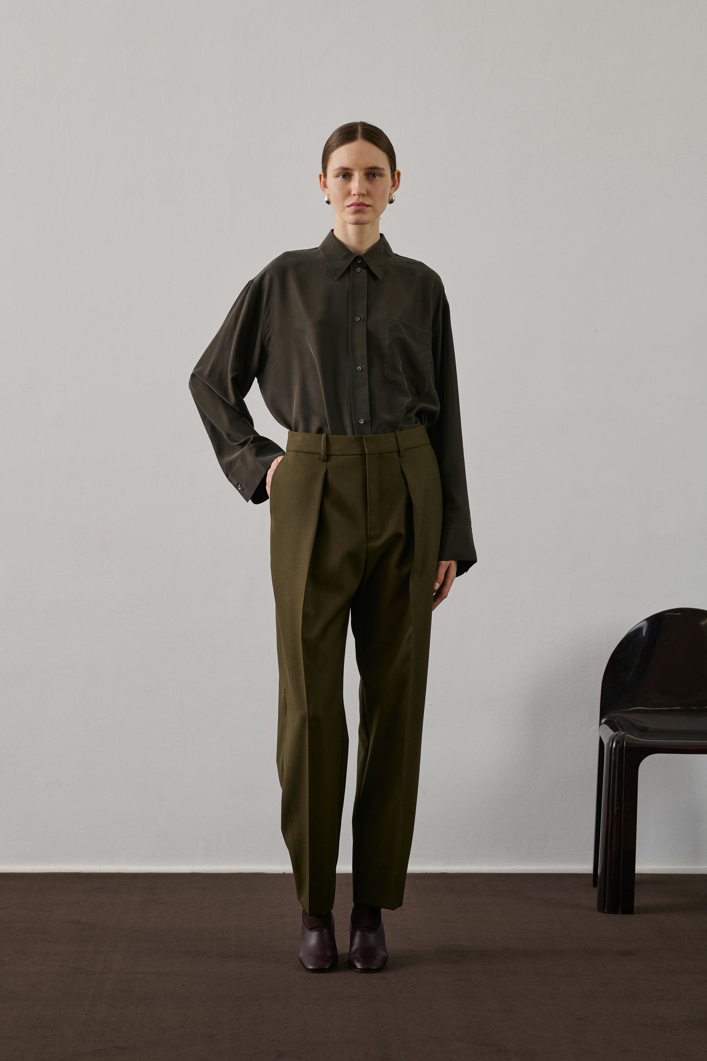 Pantalon Ferrel - Kaki - Laine - Femme