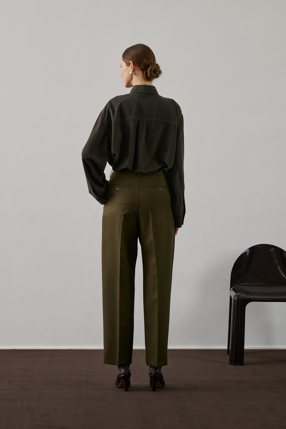 Pantalon Ferrel - Kaki - Laine - Femme vue 2