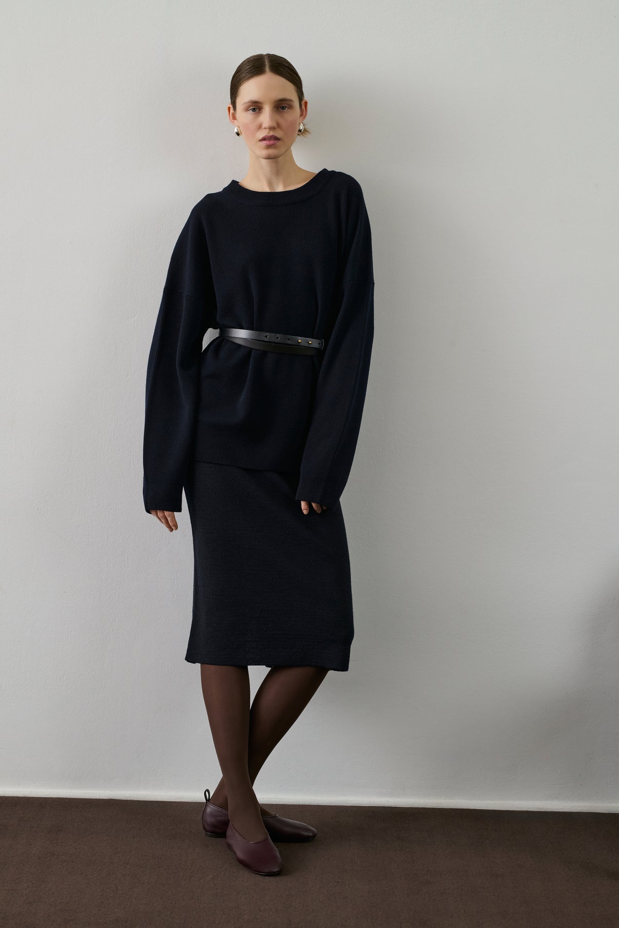 Pull Feroe - Navy - Laine - Femme vue 3