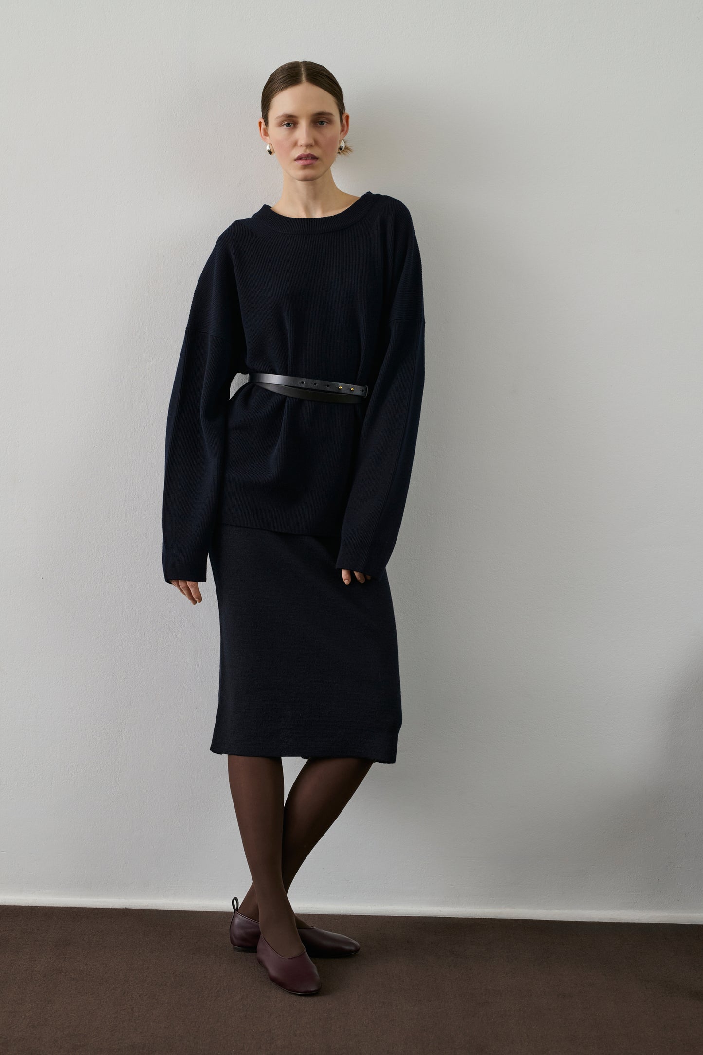 Jupe Fabia - Navy - Laine - Femme