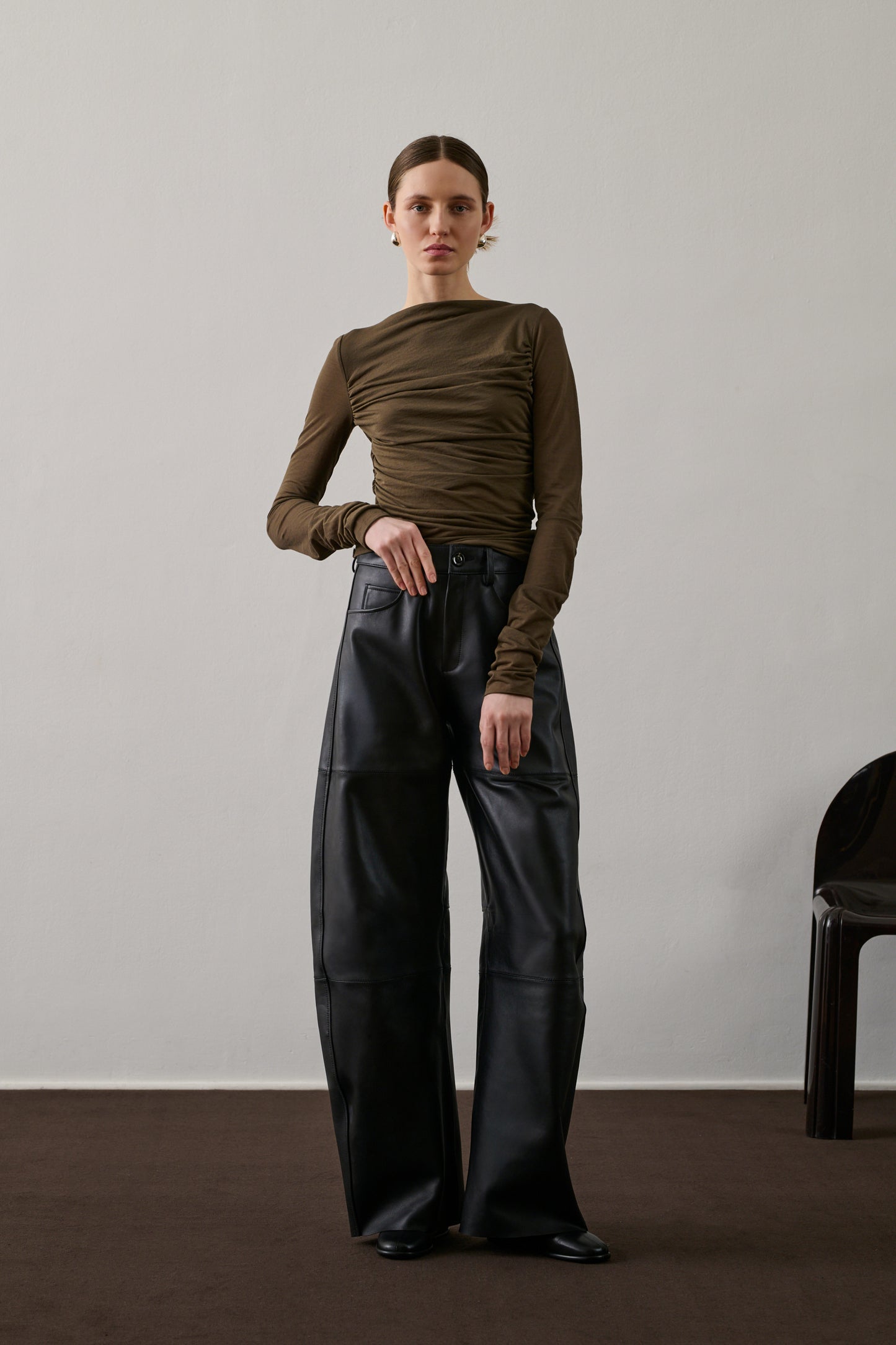 Tee-Shirt Gaia - Marron/Kaki - Coton - Femme