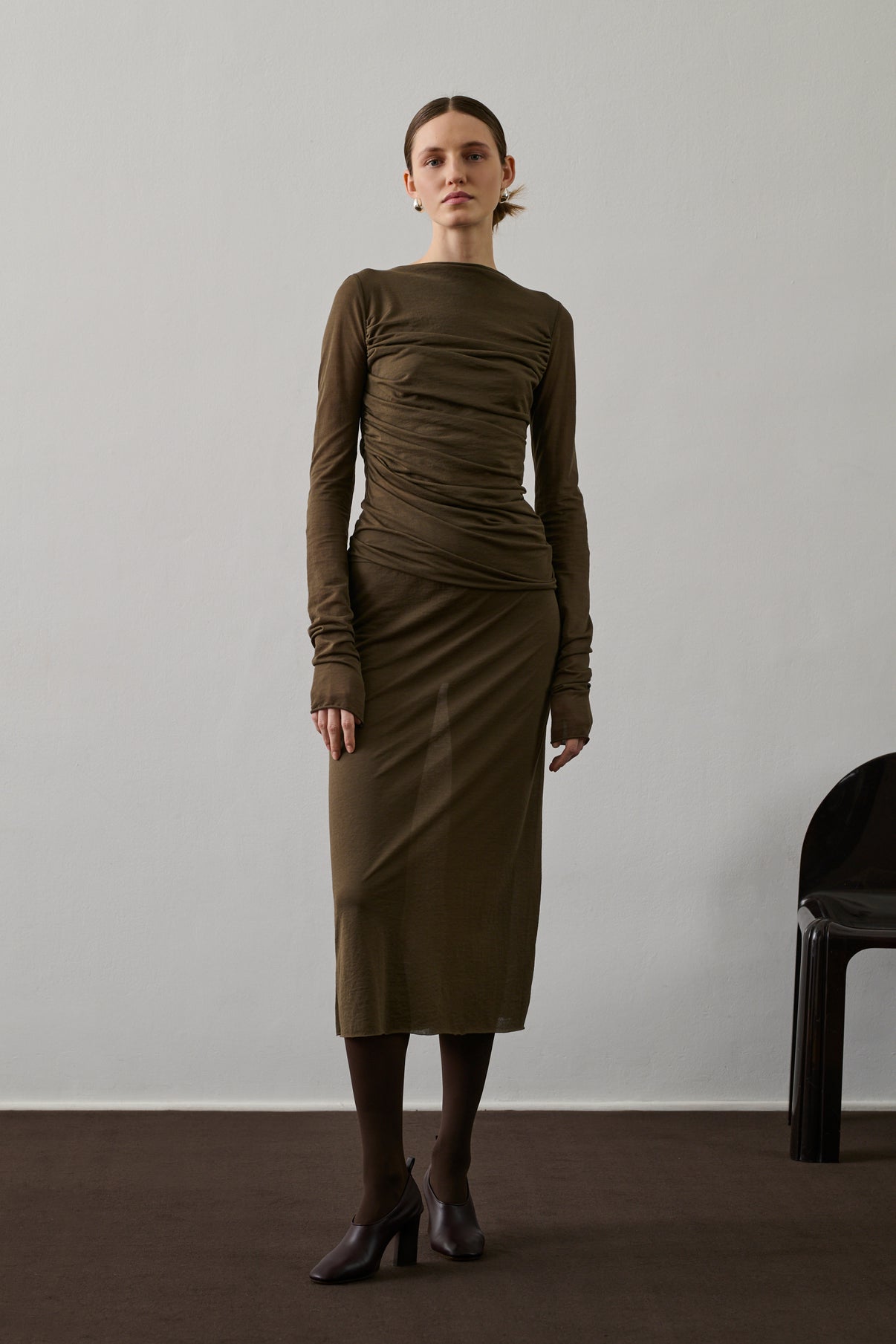 Jupe Bahia - Marron/Kaki - Coton - Femme vue 1