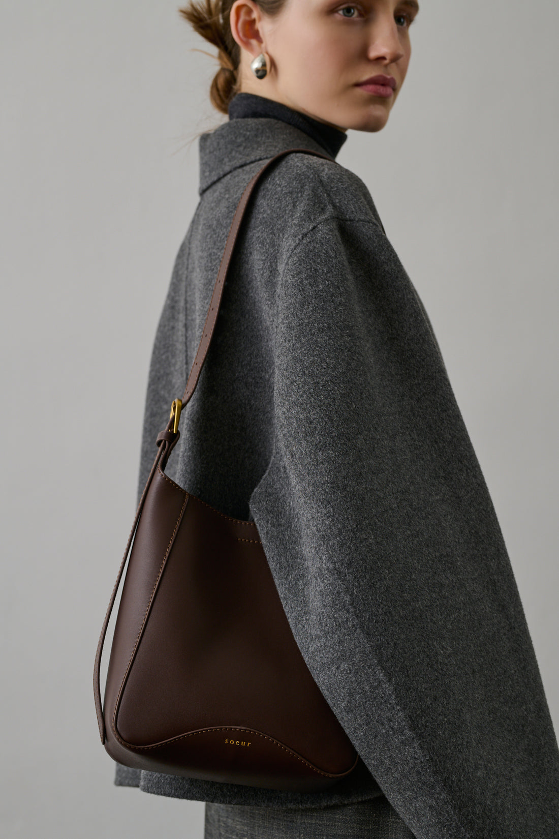 Sac Uma Mini - Chocolat - Cuir - Femme