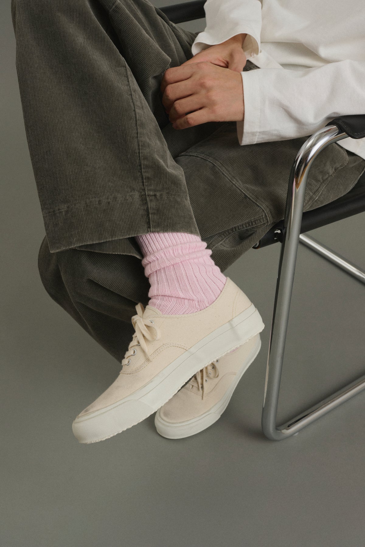 Socks Barth - Pale Pink - Cotton - Men vue 2