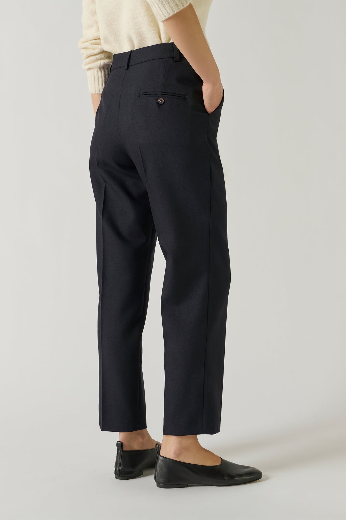 Pantalon Gabriel - Navy - Laine - Femme vue 3