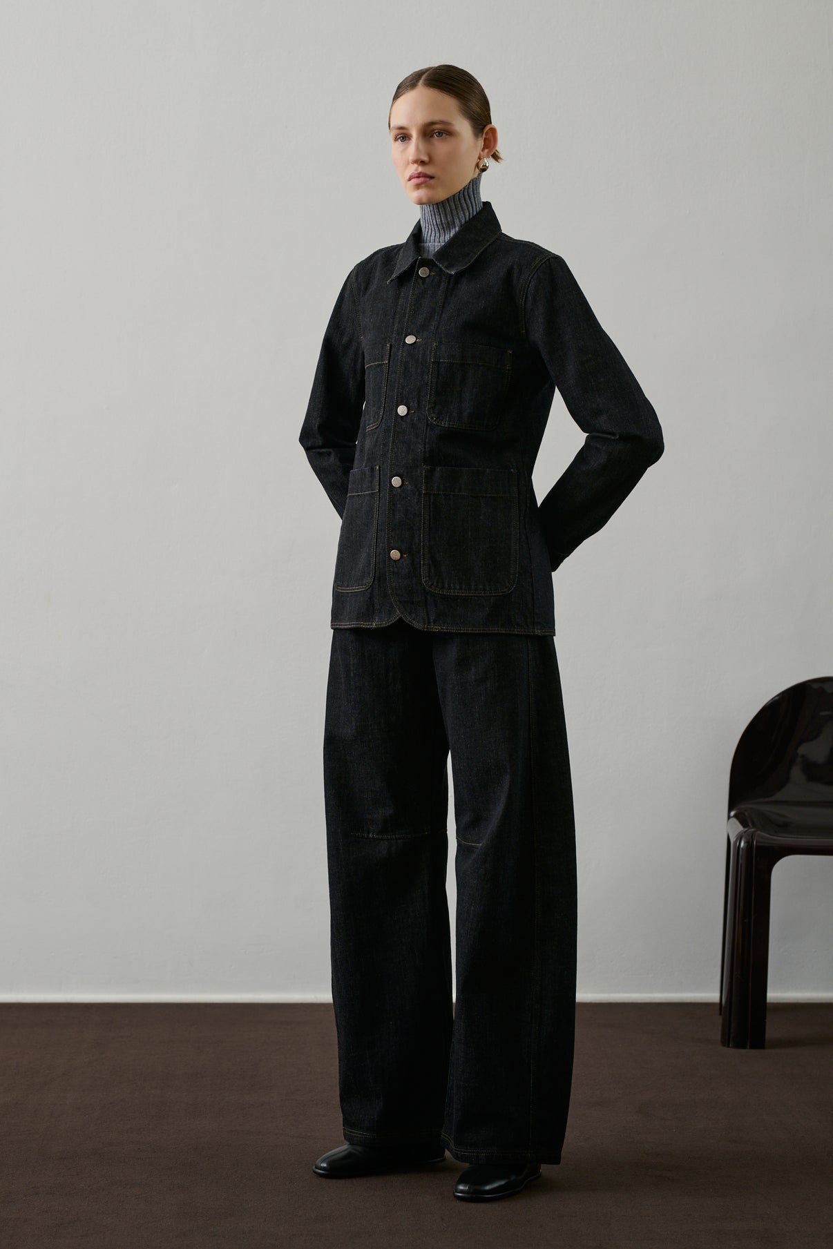 Veste Garry - Denim Brut Noir - Coton - Femme vue 1