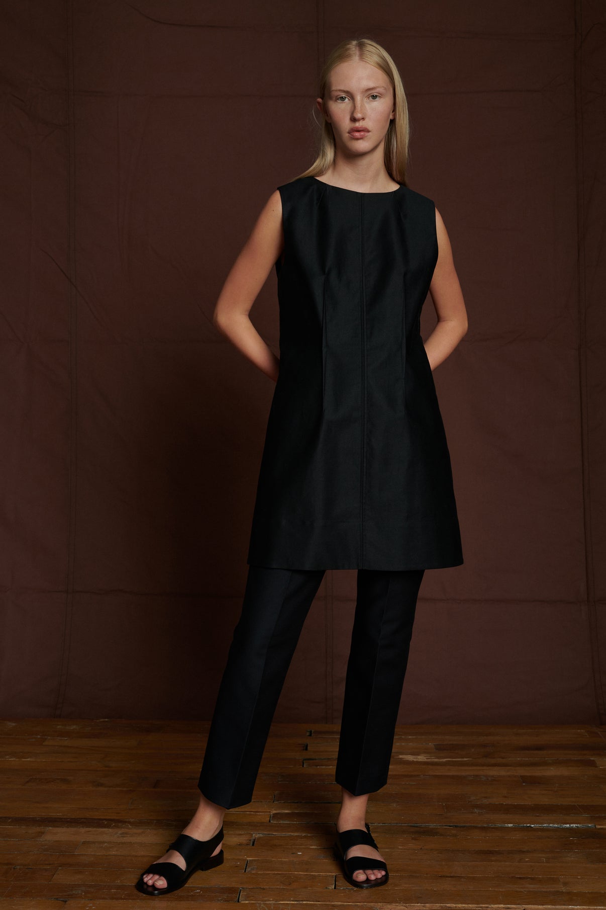 Robe Amandine - Noir - Coton - Femme vue 2