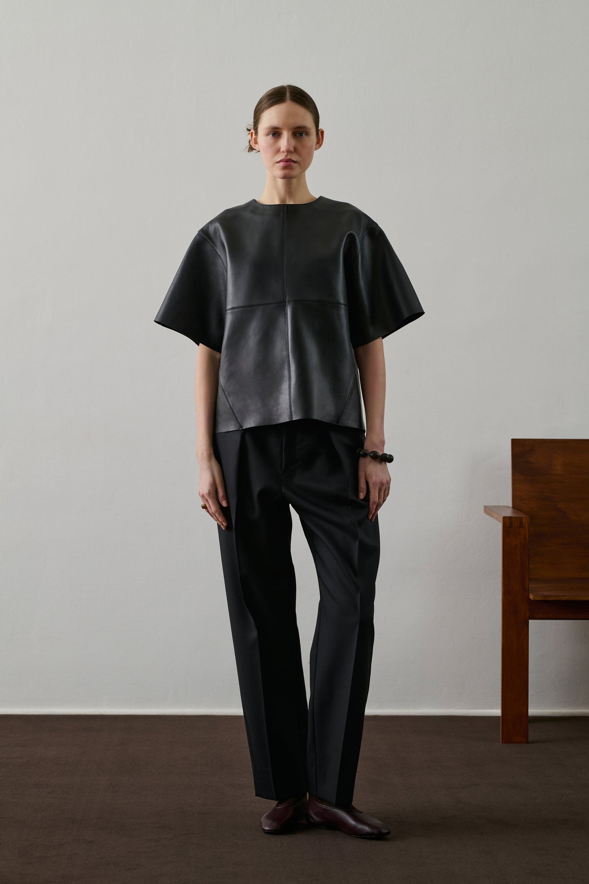 Pantalon Ferrel - Noir - Laine - Femme vue 1