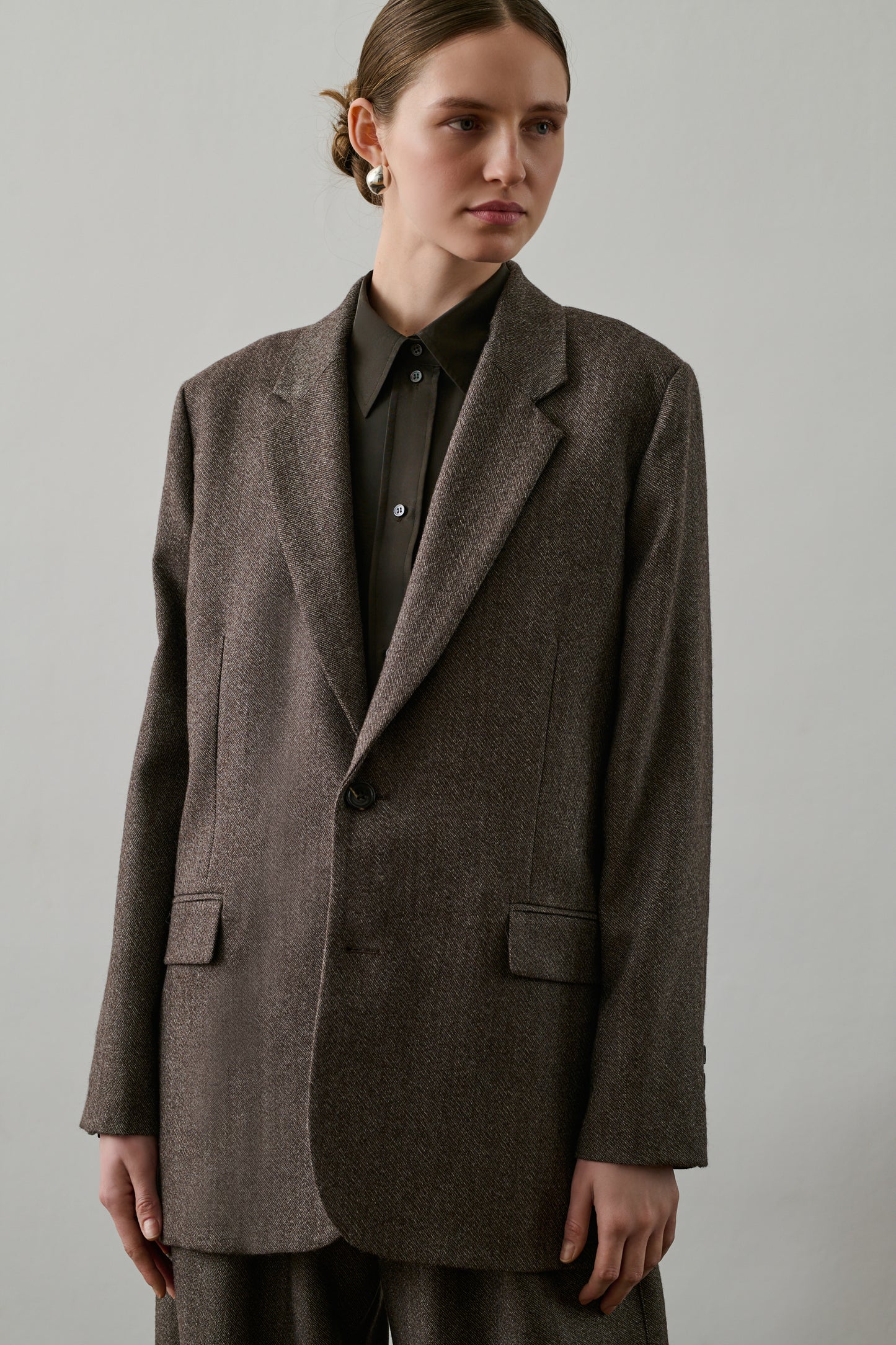 Veste Dune - Marron/Écru - Laine - Femme