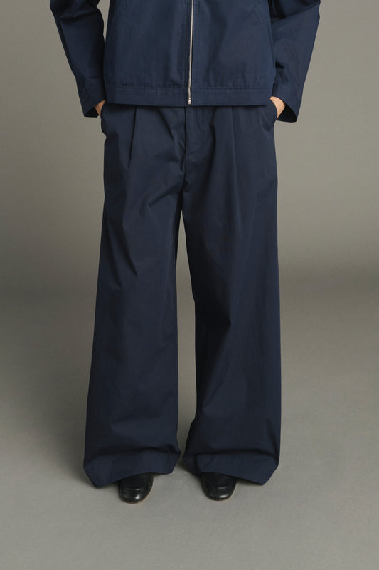 Trousers Hugues - Navy - Cotton - Women