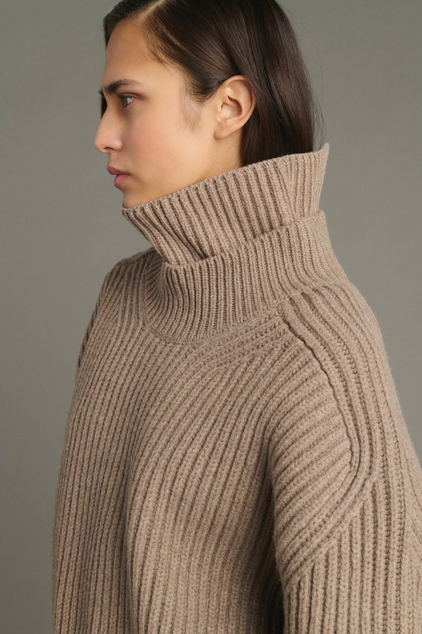 Collar Gad - Beige Chiné - Merino Wool - Women