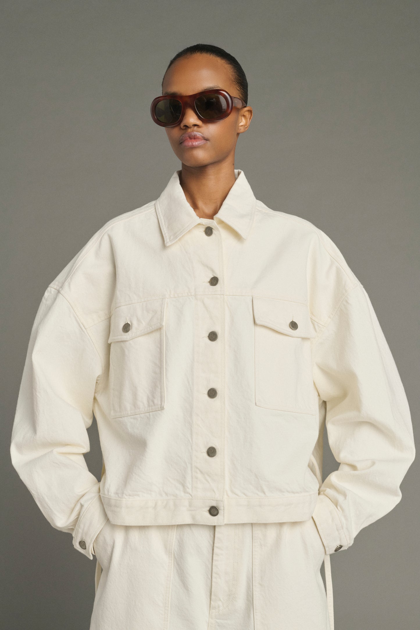 Lys jacket - Ecru - Cotton - Women
