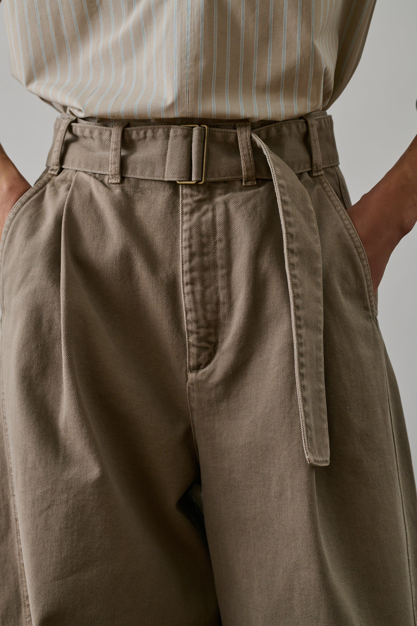 Jean Gaby - Gris/Beige - Coton - Femme