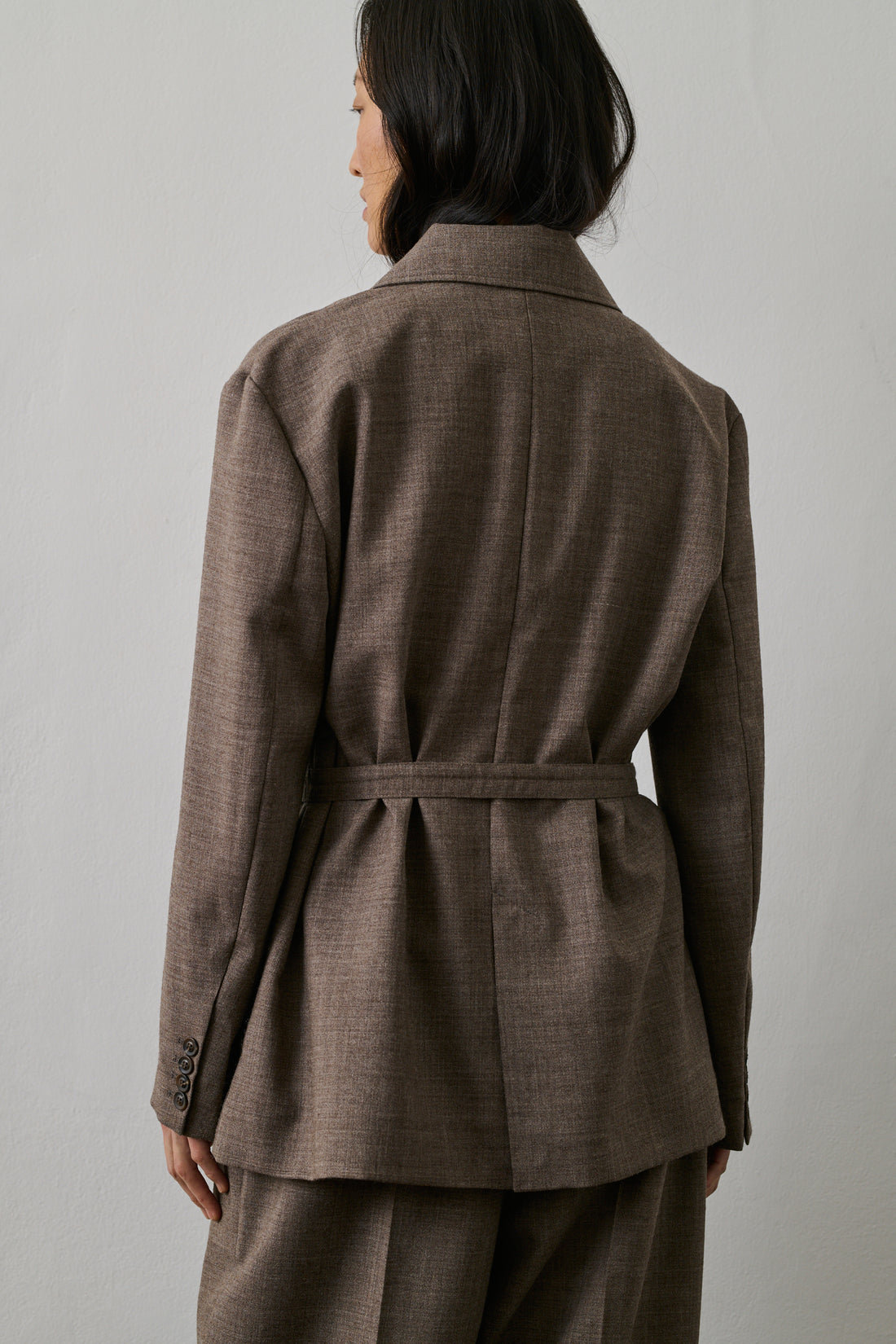 Veste Drew - Marron/Écru - Laine - Femme