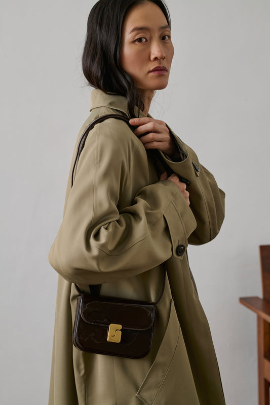 Sac Bell - Marron Foncé - Cuir - Femme