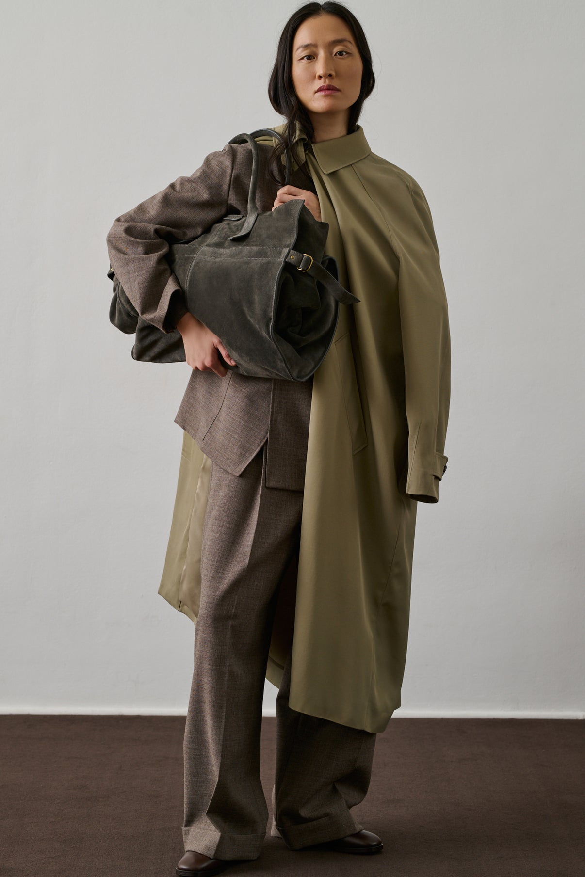 Cabas Blaine - Granite - Cuir - Femme vue 3