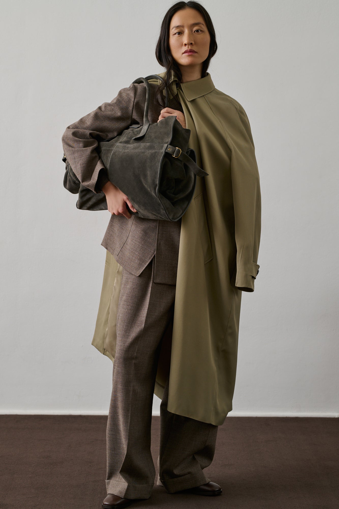 Cabas Blaine - Granite - Cuir - Femme