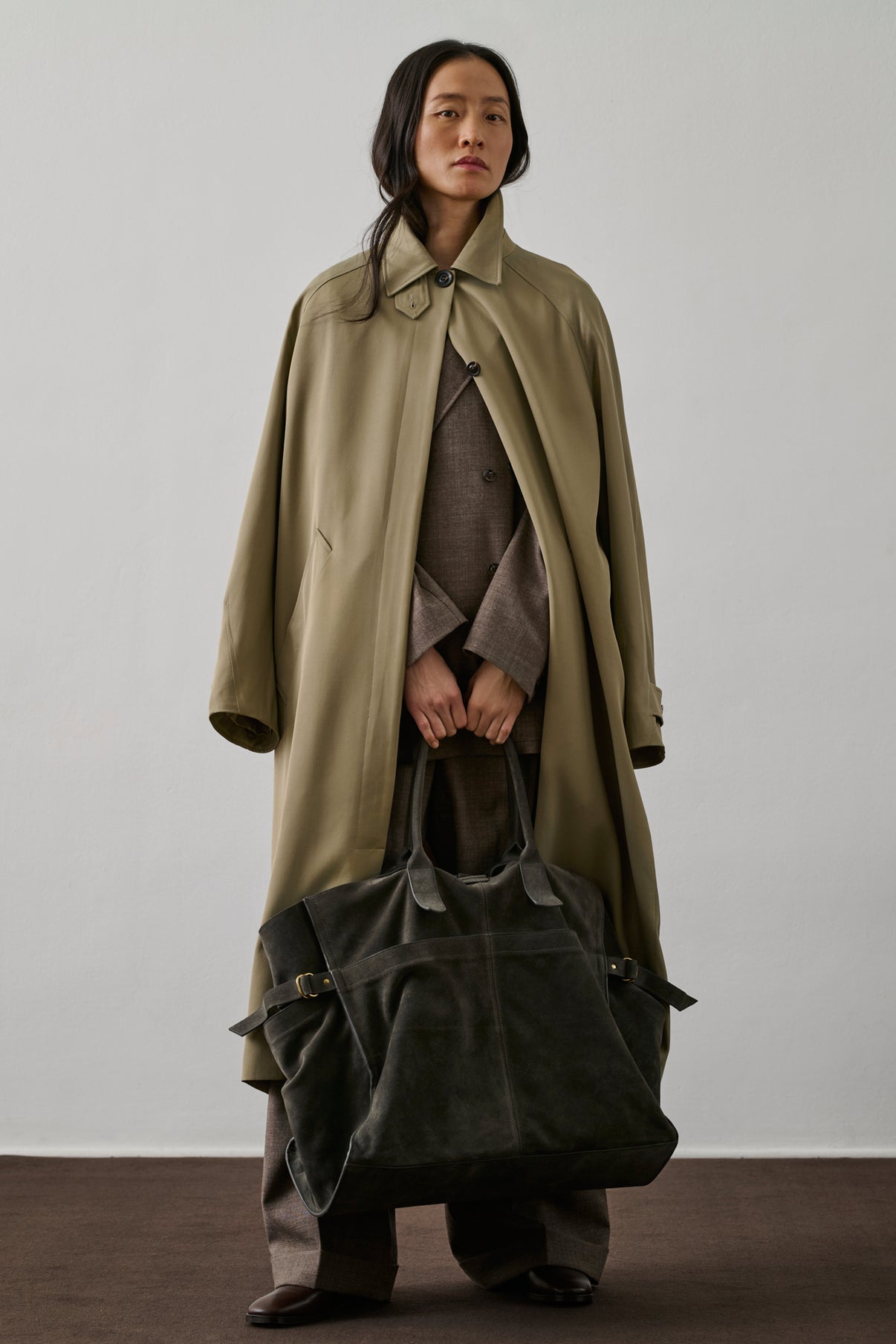 Cabas Blaine - Granite - Cuir - Femme vue 2