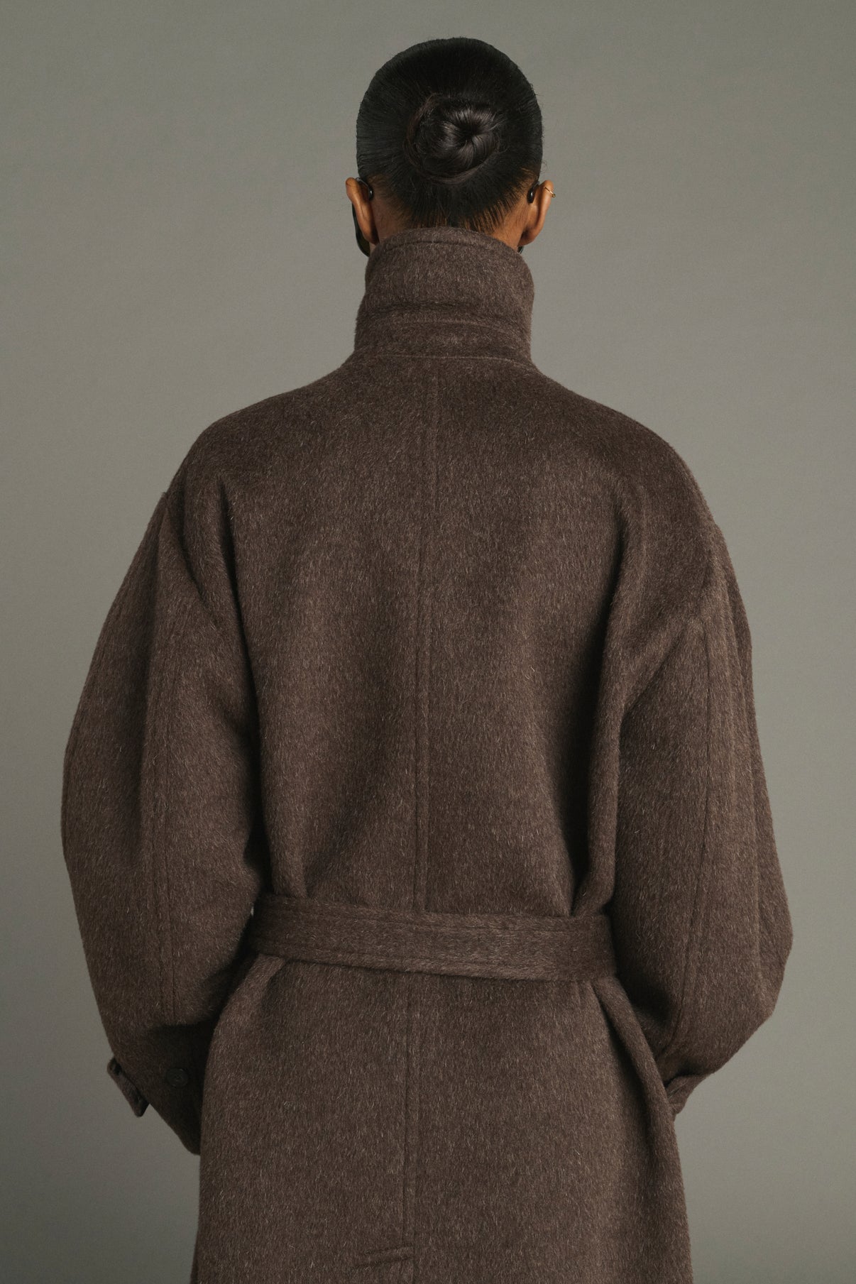 Jules coat – Brown – Wool – Women vue 4