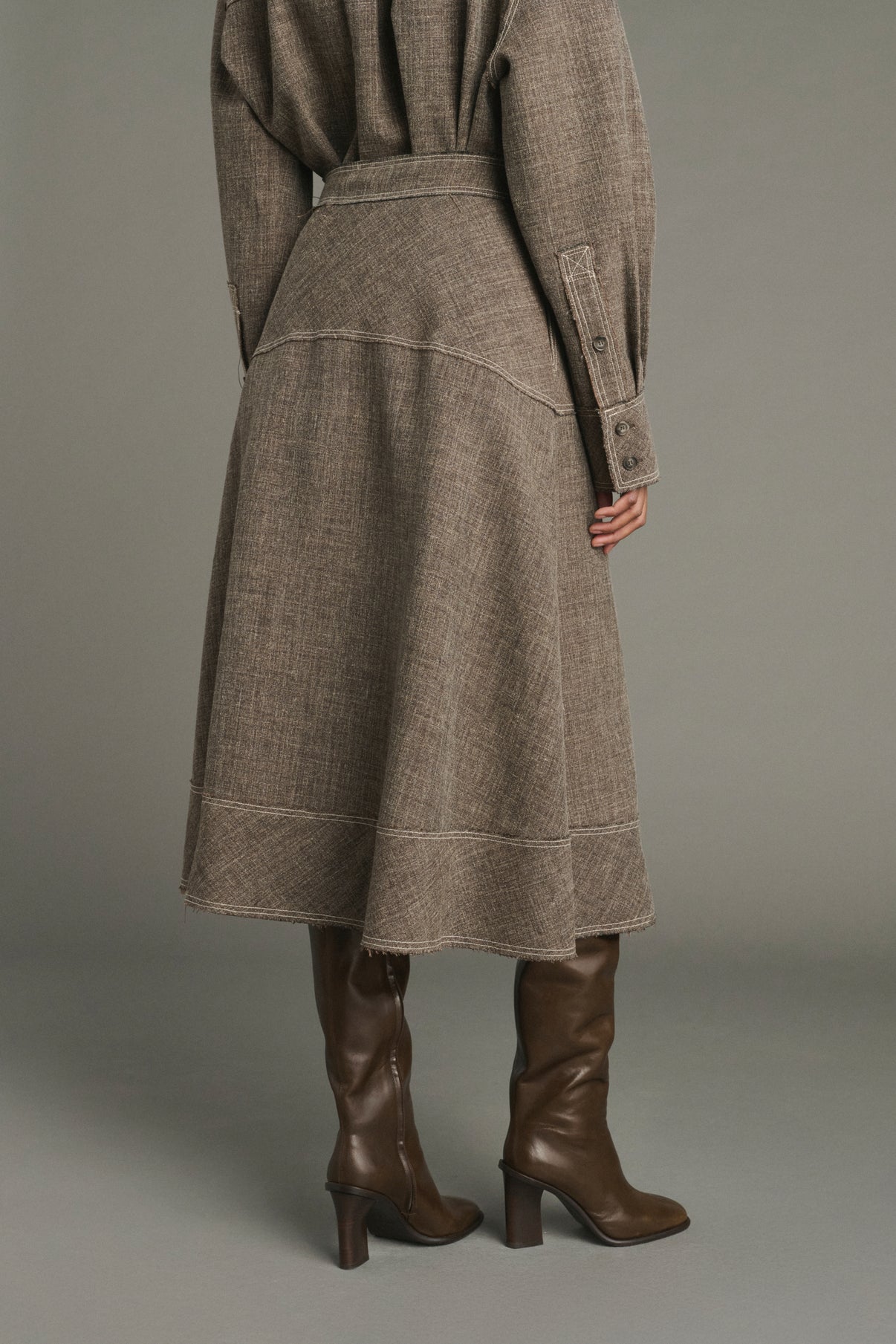 Janelle skirt - Brown Marl - Women vue 4