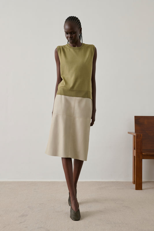 Pull Fargo - Argile - Laine mérinos - Femme