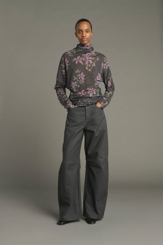 T-shirt Lisia - Anthracite/Violet - Cotton - Women