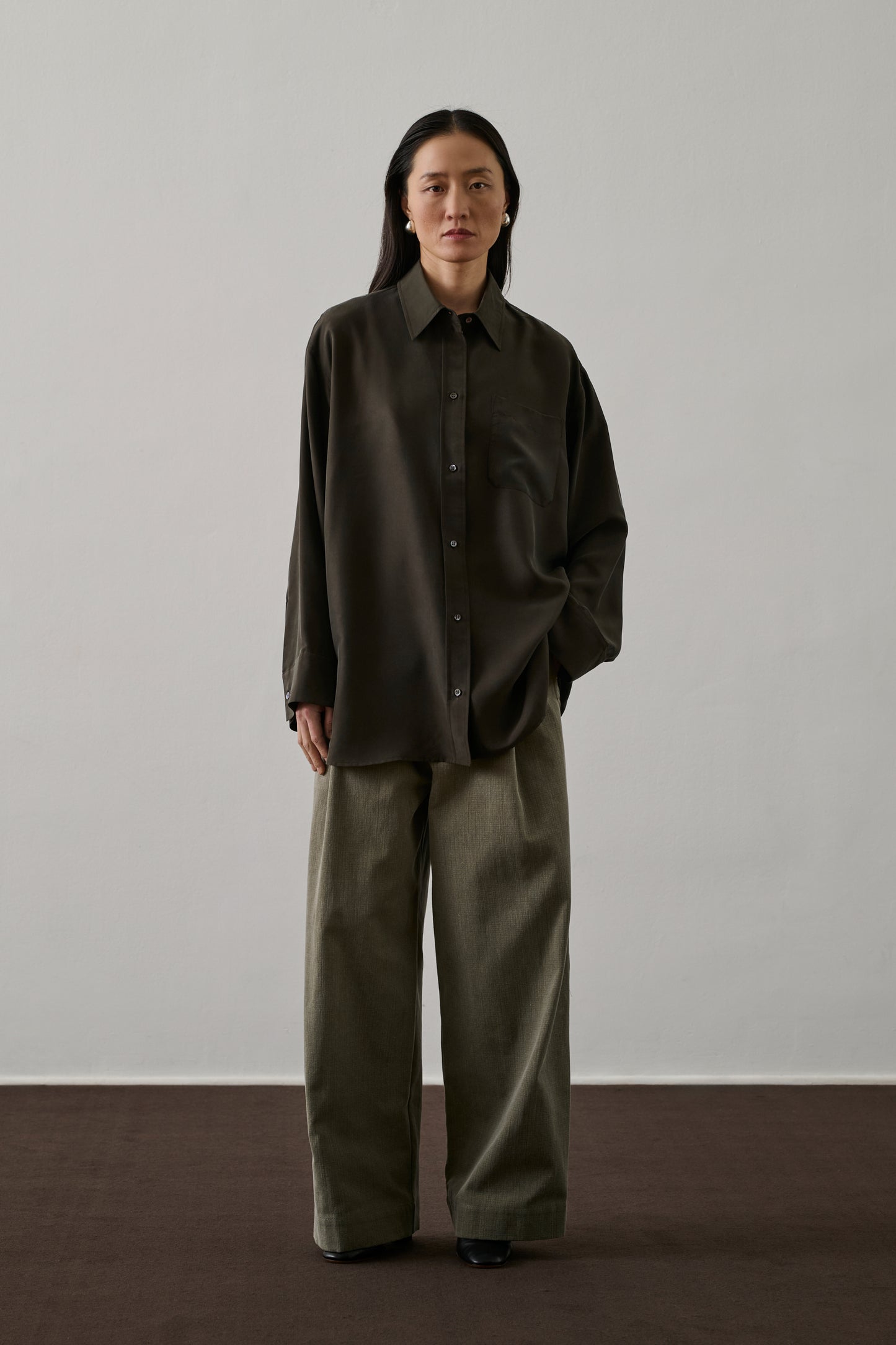 Pantalon Devy - Kaki - Coton - Femme