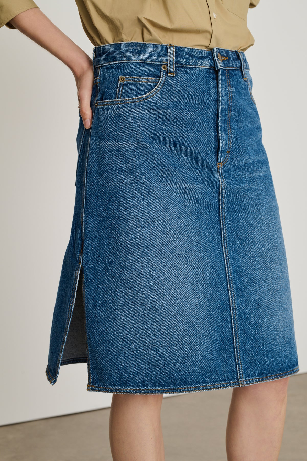 Elyne Skirt - Blue - Cotton - Women