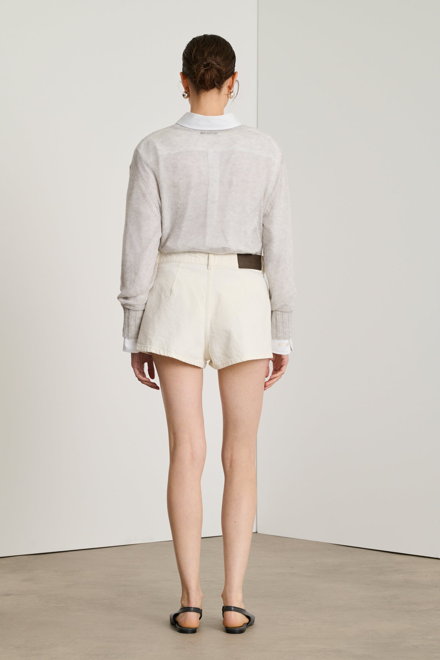 Short Cleo - Blanc Cassé - Coton - Femme