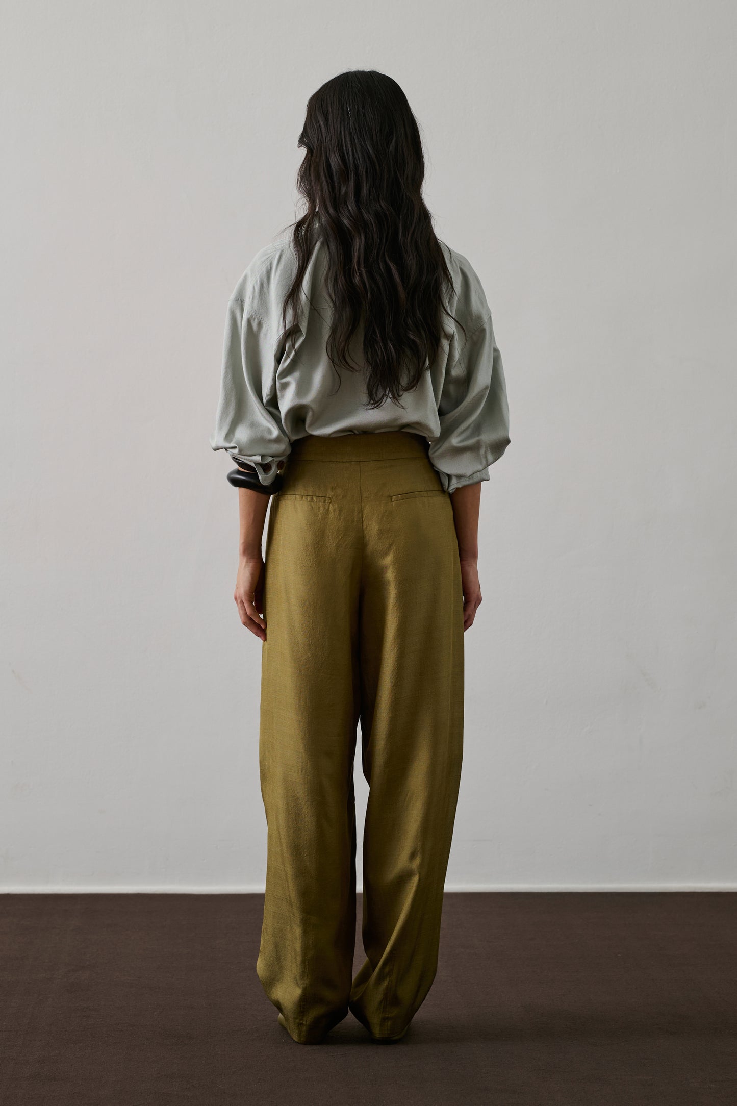 Pantalon Baptiste - Sable - Soie - Femme