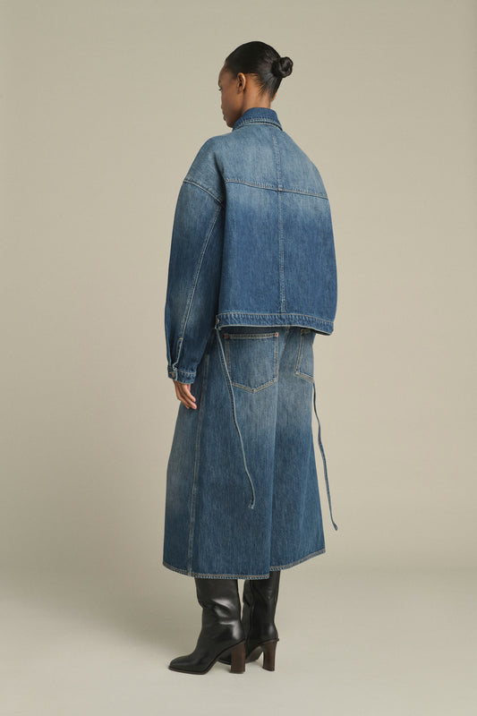 Lys Jacket - Washed Blue denim - Cotton - Women