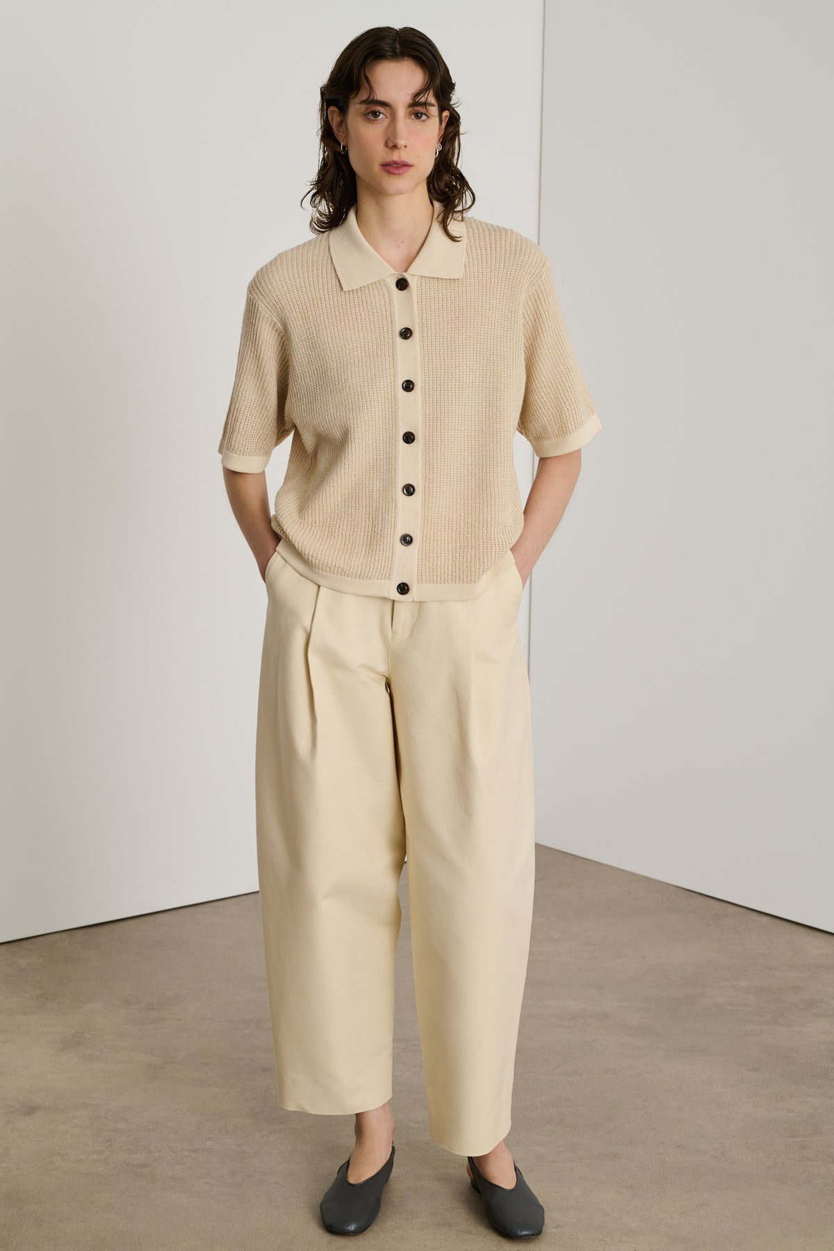 Daley trousers - Off-White - Cotton - Women vue 1