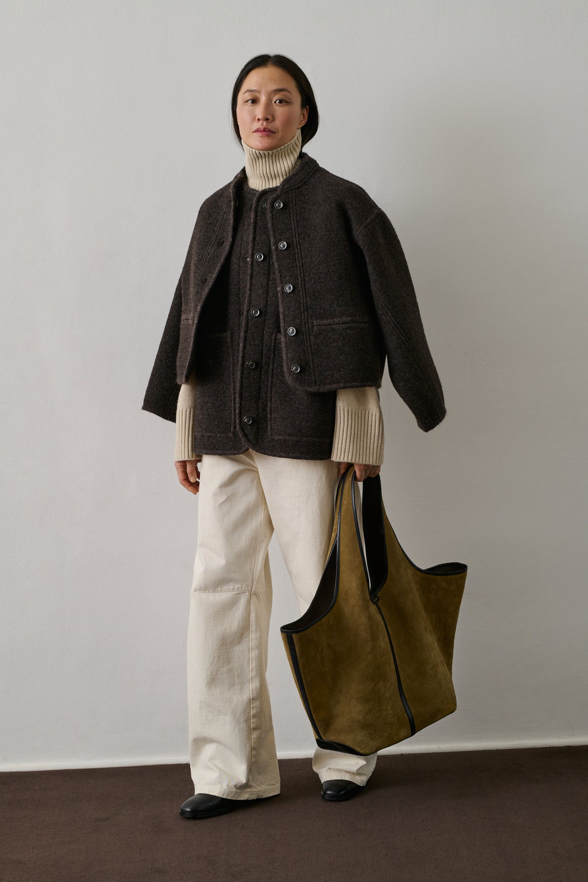 Cabas Douce - Bronze/Noir - Cuir - Femme vue 3